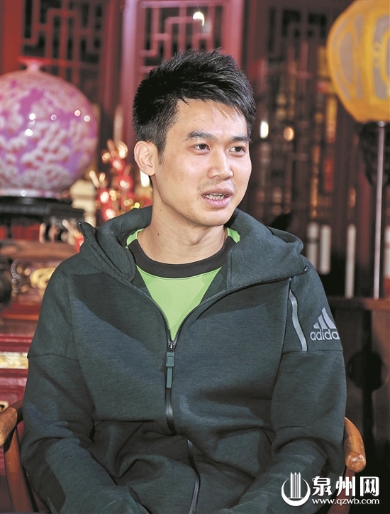 世界青年羽毛球锦标赛冠军邱波辉 （张九强 摄）